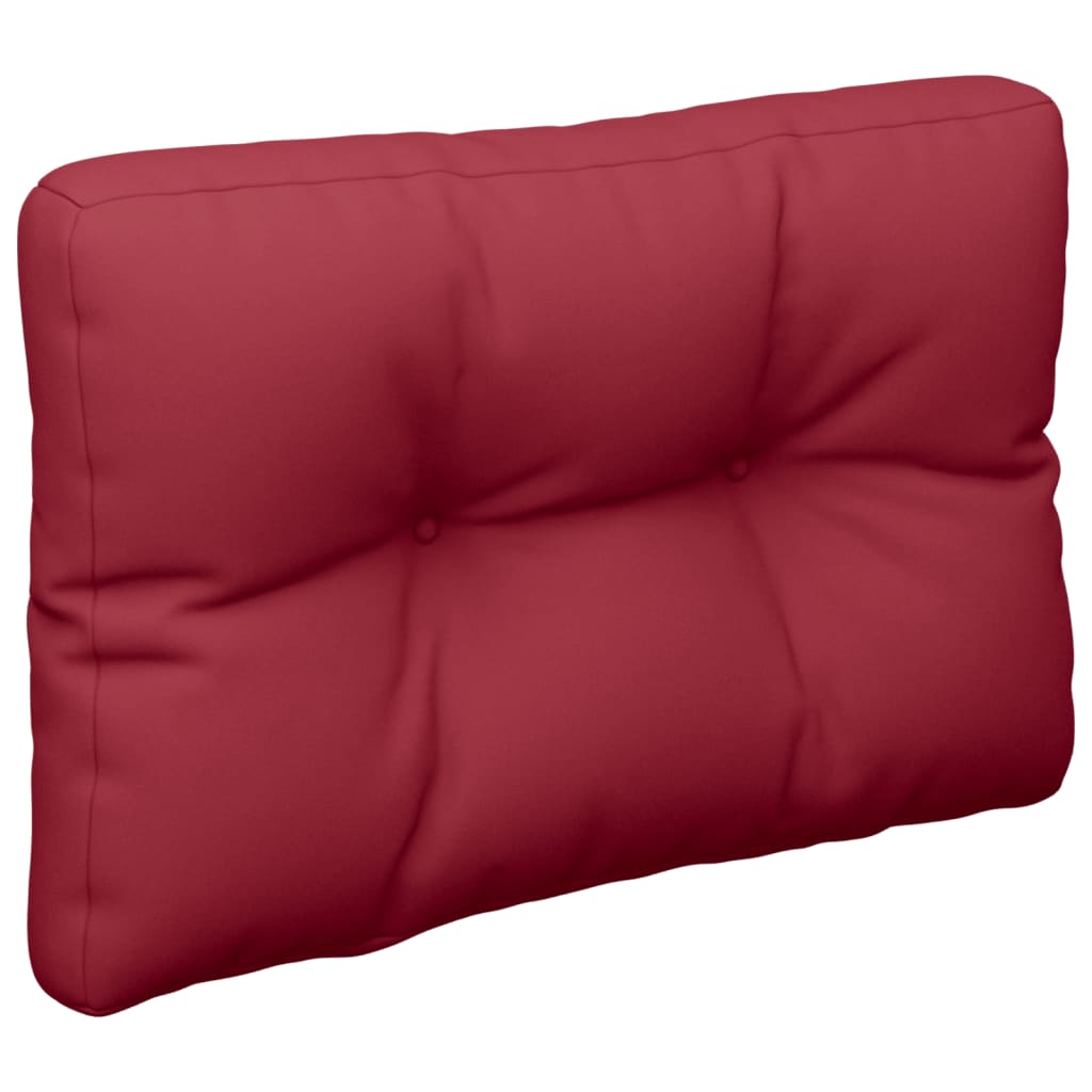 vidaXL Pallet Cushions 2 pcs Wine Red Fabric