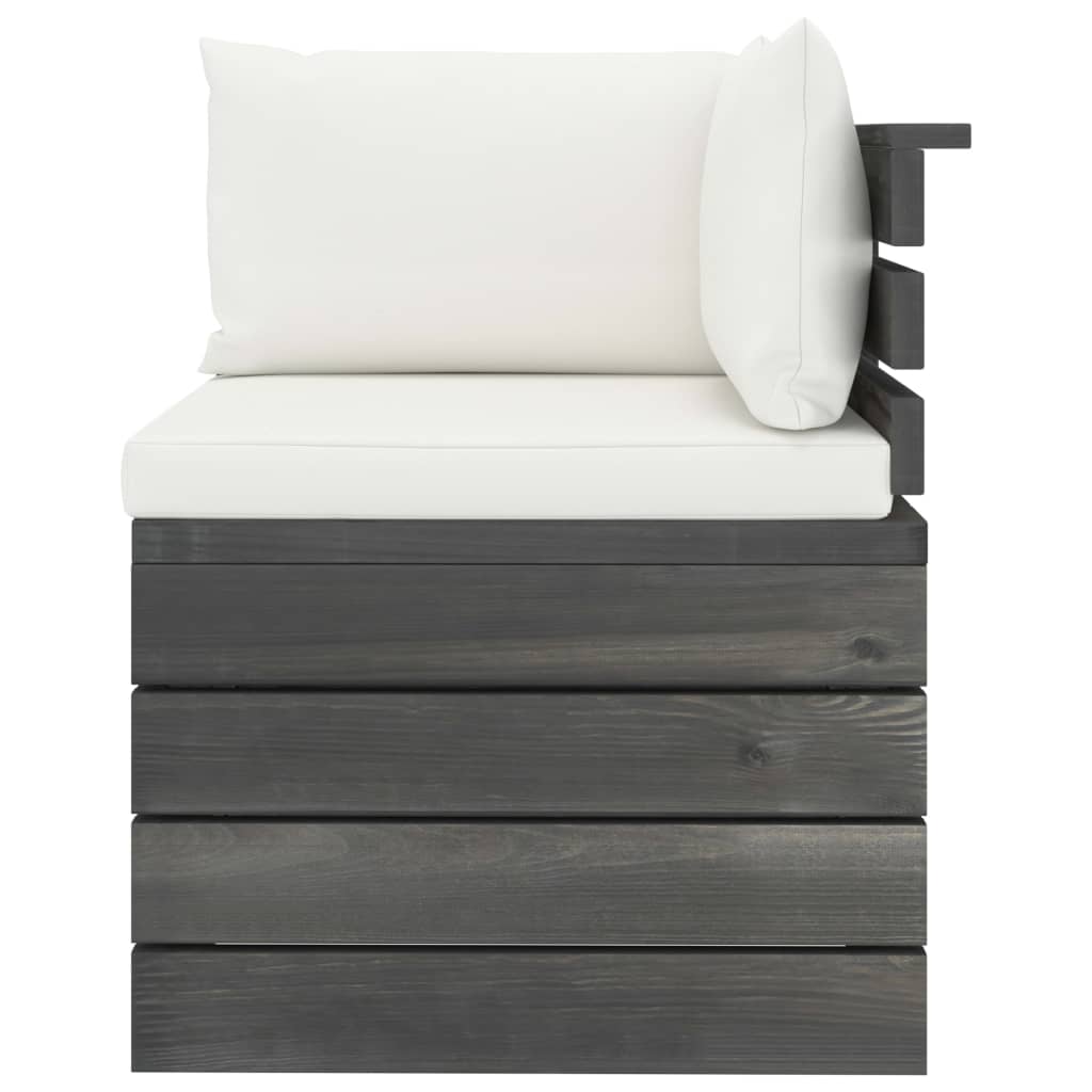 vidaXL 9 Piece Garden Pallet Lounge Set with Cushions Pinewood