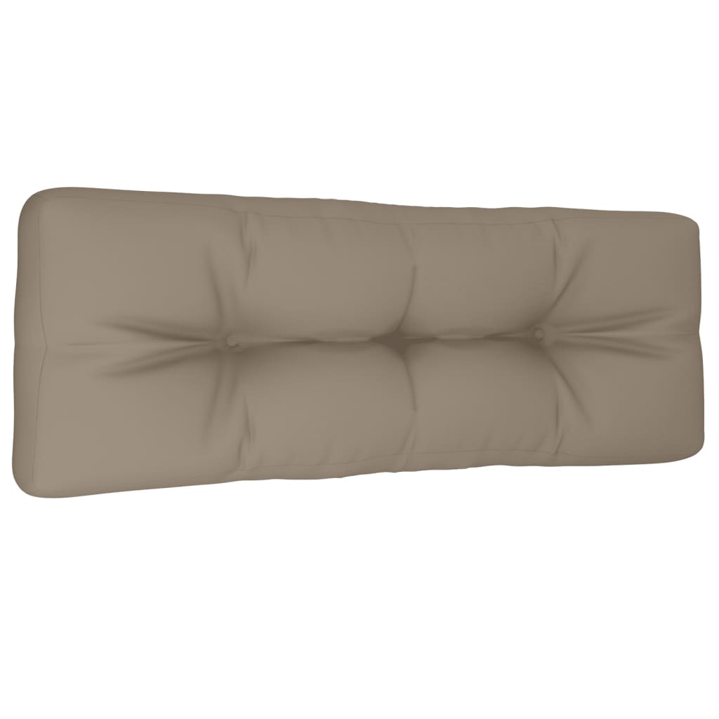vidaXL Pallet Cushion Taupe 120x40x12 cm Fabric