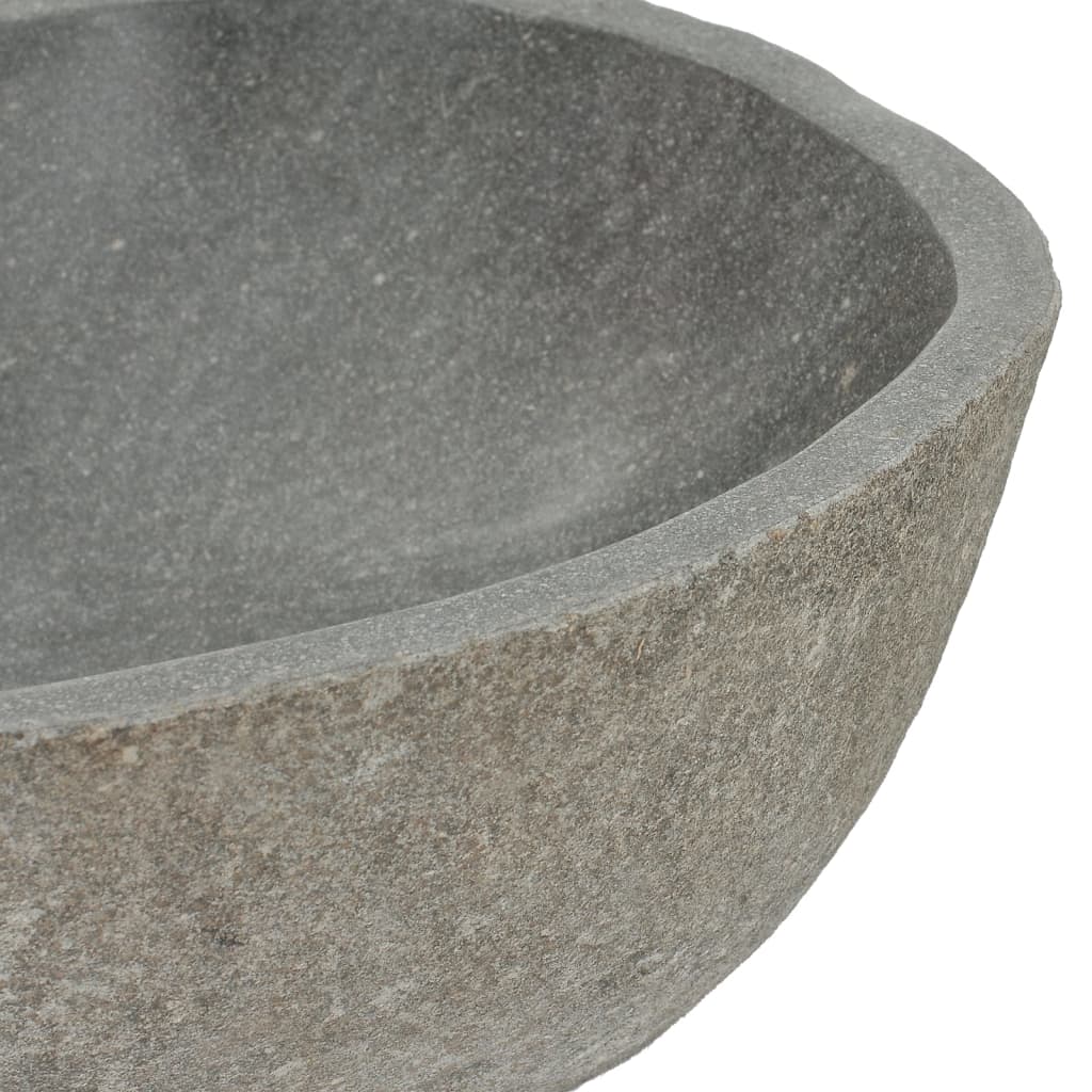 vidaXL Basin River Stone Oval (37-46)x(29-36) cm