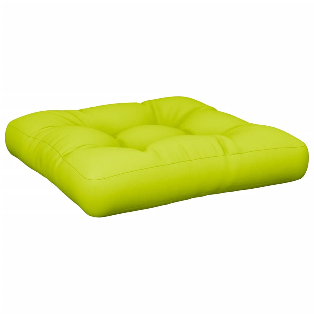 vidaXL Pallet Cushion Bright Green 58x58x10 cm Fabric