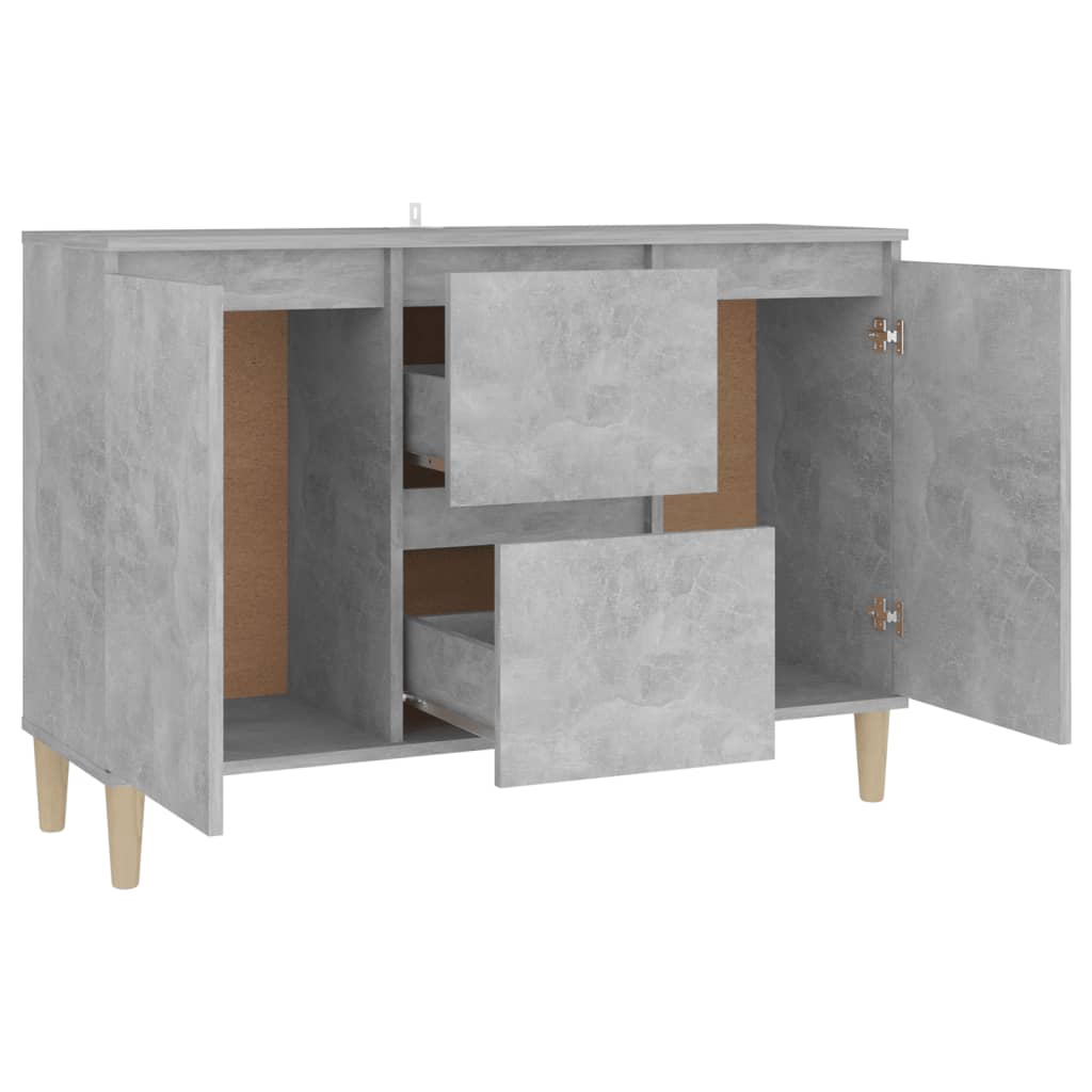 vidaXL Sideboard Concrete Grey 101x35x70 cm Engineered Wood