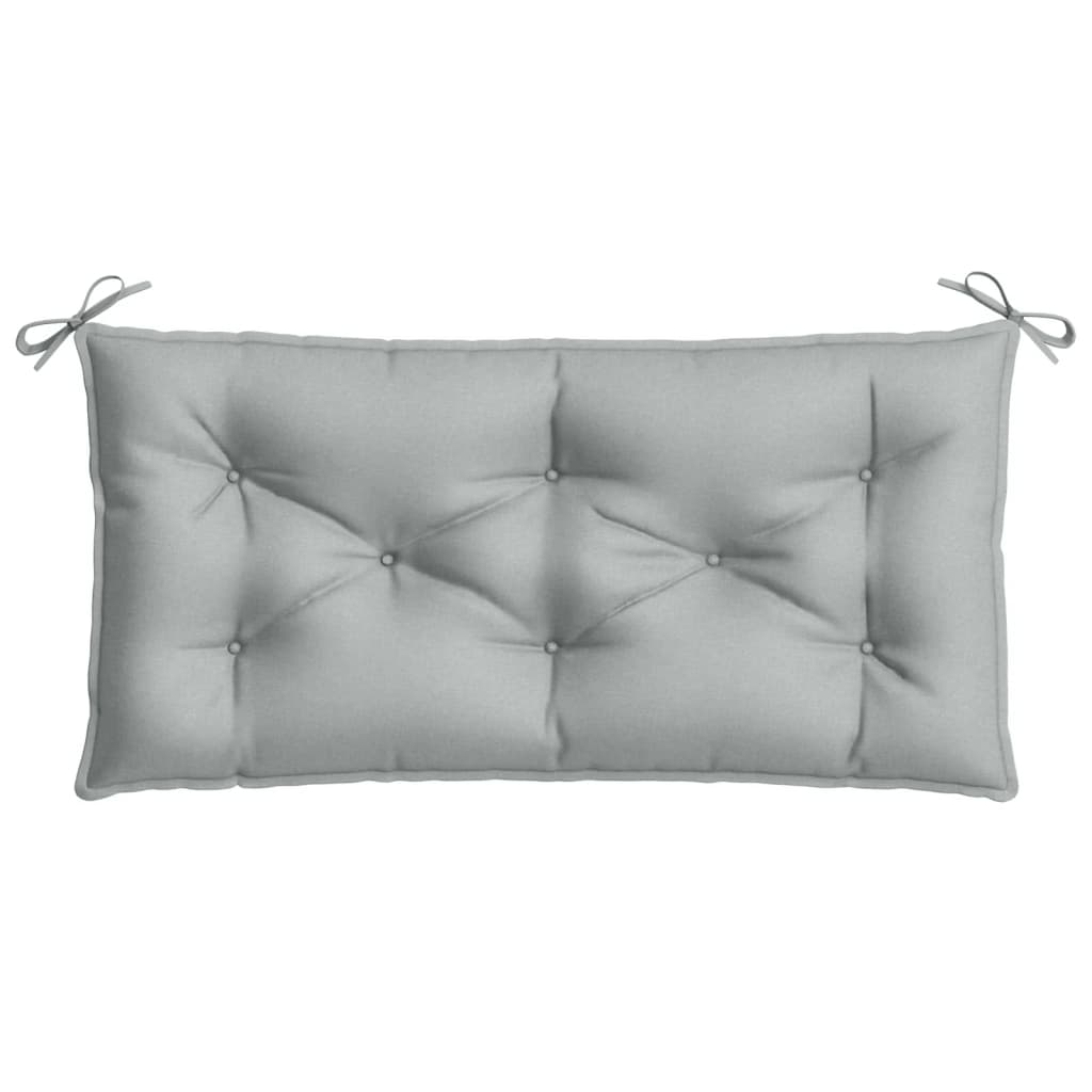 vidaXL Garden Bench Cushions 2 pcs Melange Light Grey 100x50x7 cm Fabric