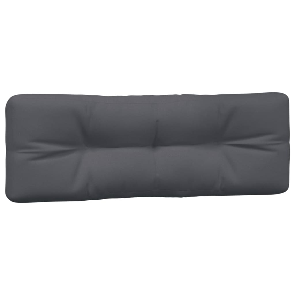 vidaXL Pallet Cushions 2 pcs Anthracite Fabric