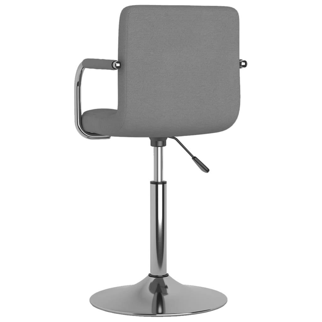 vidaXL Dining Chair Light Grey Fabric