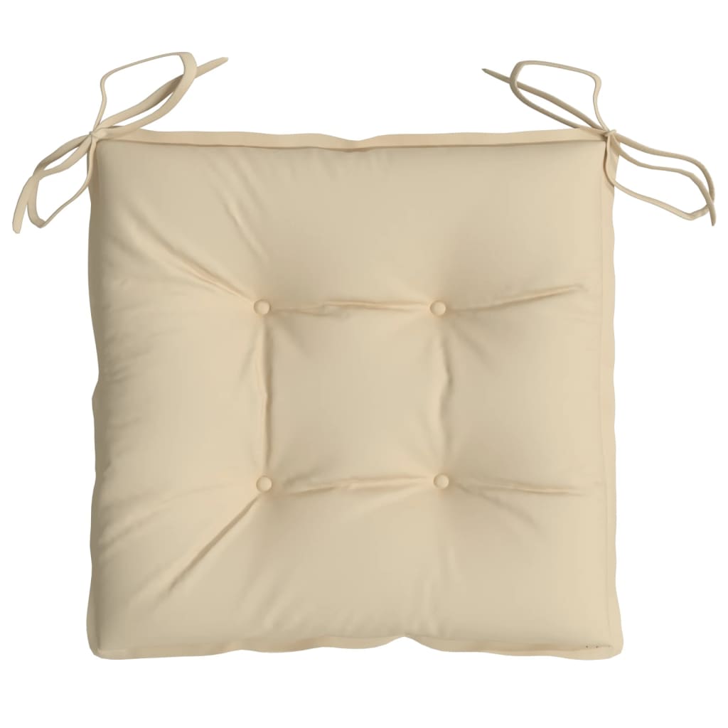 vidaXL Pallet Cushions 2pcs Beige 50x50x7 cm Oxford Fabric