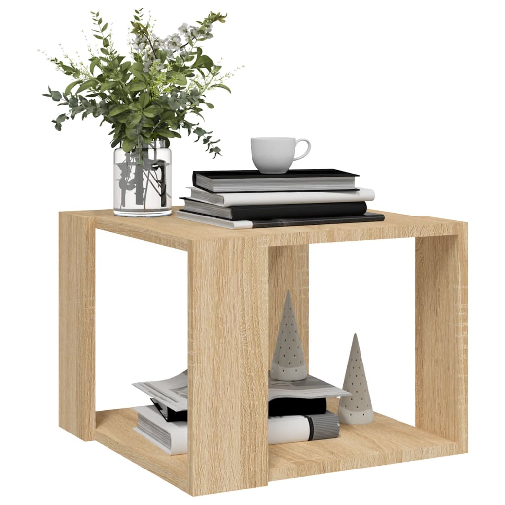 vidaXL Coffee Table Sonoma Oak 40x40x30 cm Engineered Wood