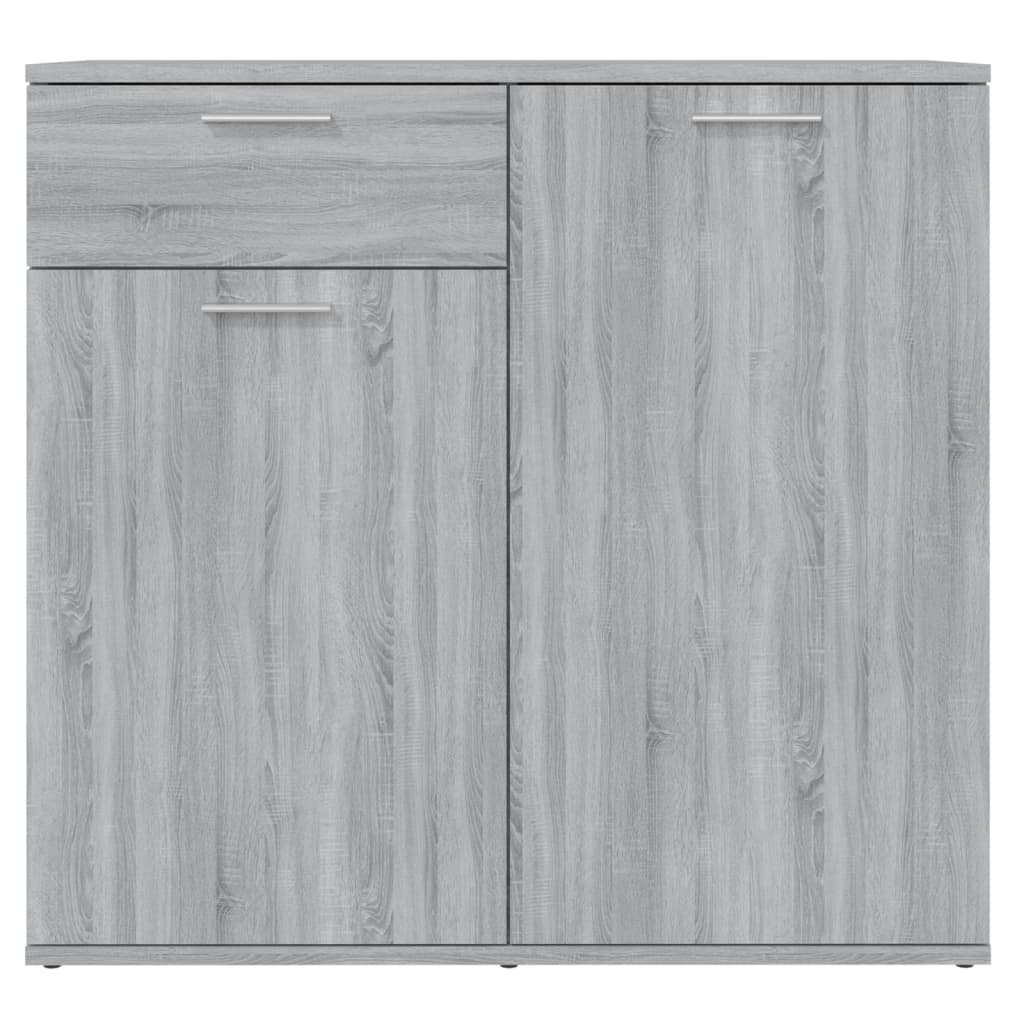 vidaXL Sideboard Grey Sonoma 80x36x75 cm Engineered Wood