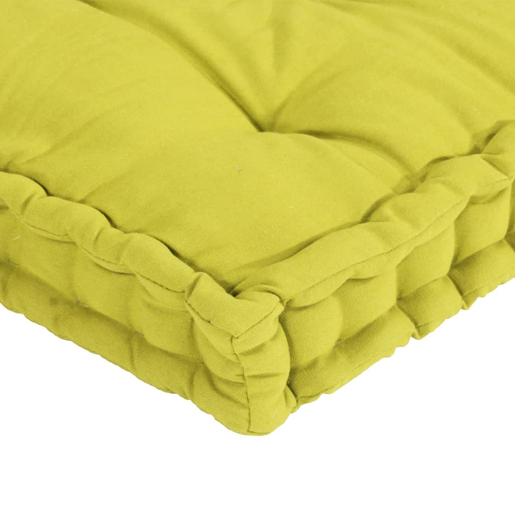 vidaXL Pallet Floor Cushions 3 pcs Apple Green Cotton