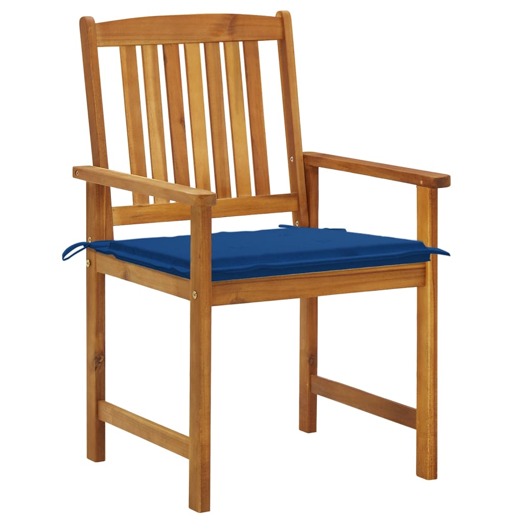 vidaXL Garden Chairs with Cushions 8 pcs Solid Acacia Wood