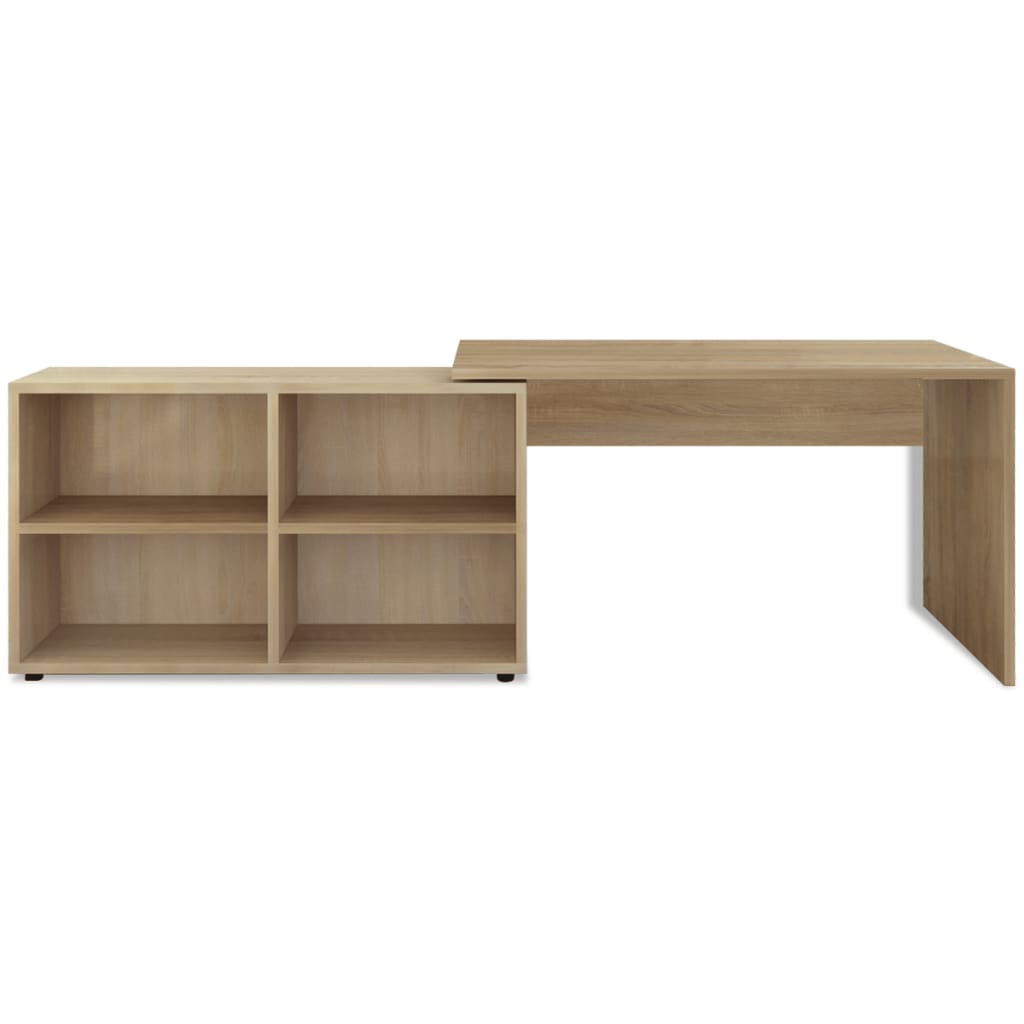 vidaXL Shoe Storage Bench Oak 80x24x45 cm