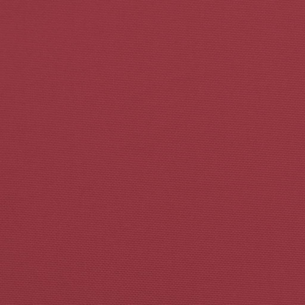 vidaXL Pallet Cushion Wine Red 60x40x12 cm Fabric