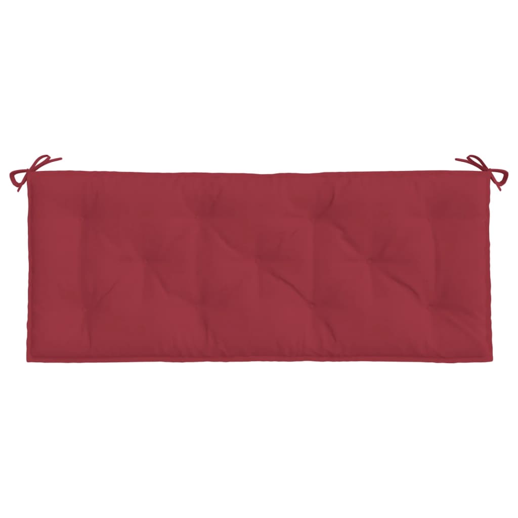 vidaXL Garden Bench Cushions 2 pcs Wine Red 120x50x7cm Oxford Fabric