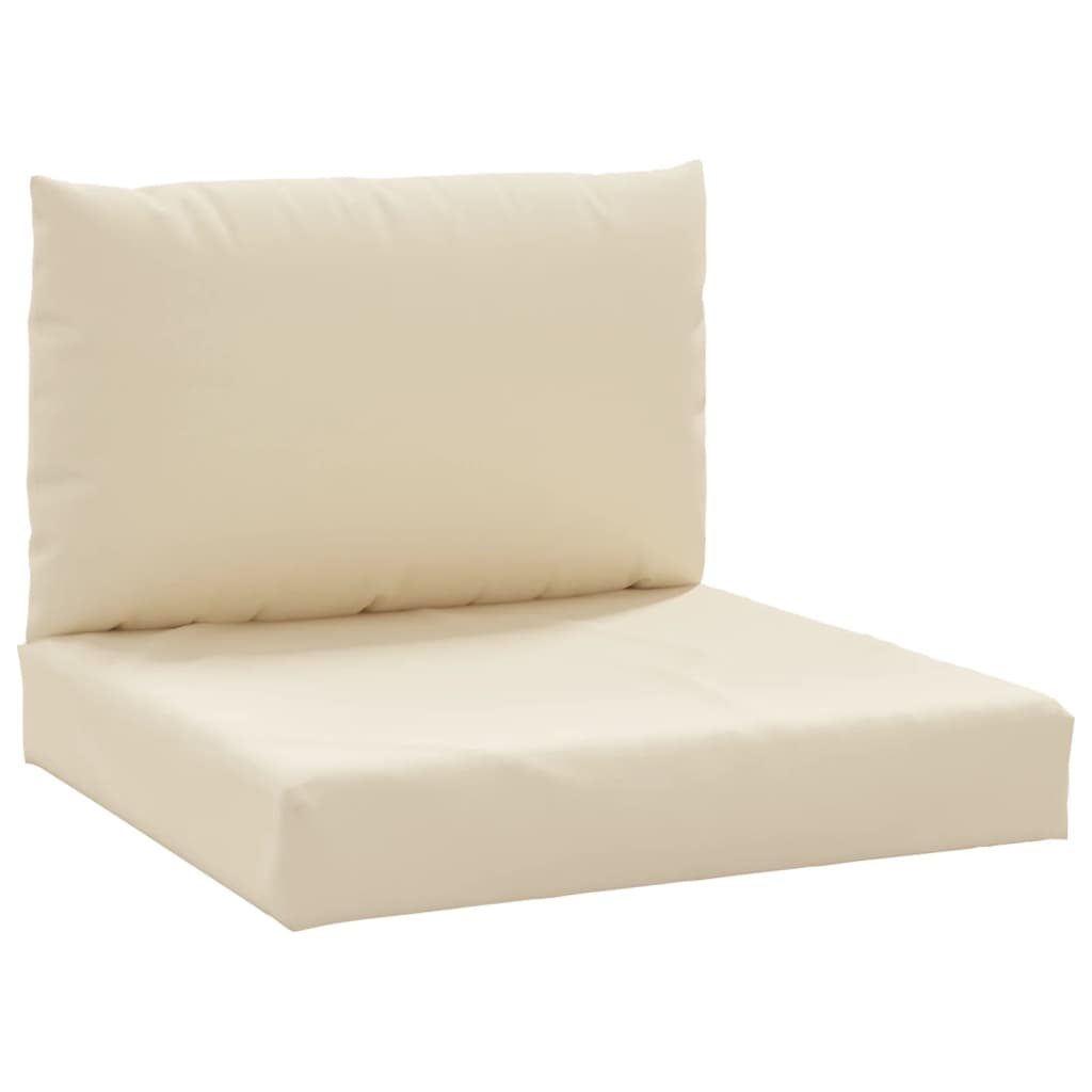 vidaXL Pallet Cushions 2 pcs Beige Oxford Fabric