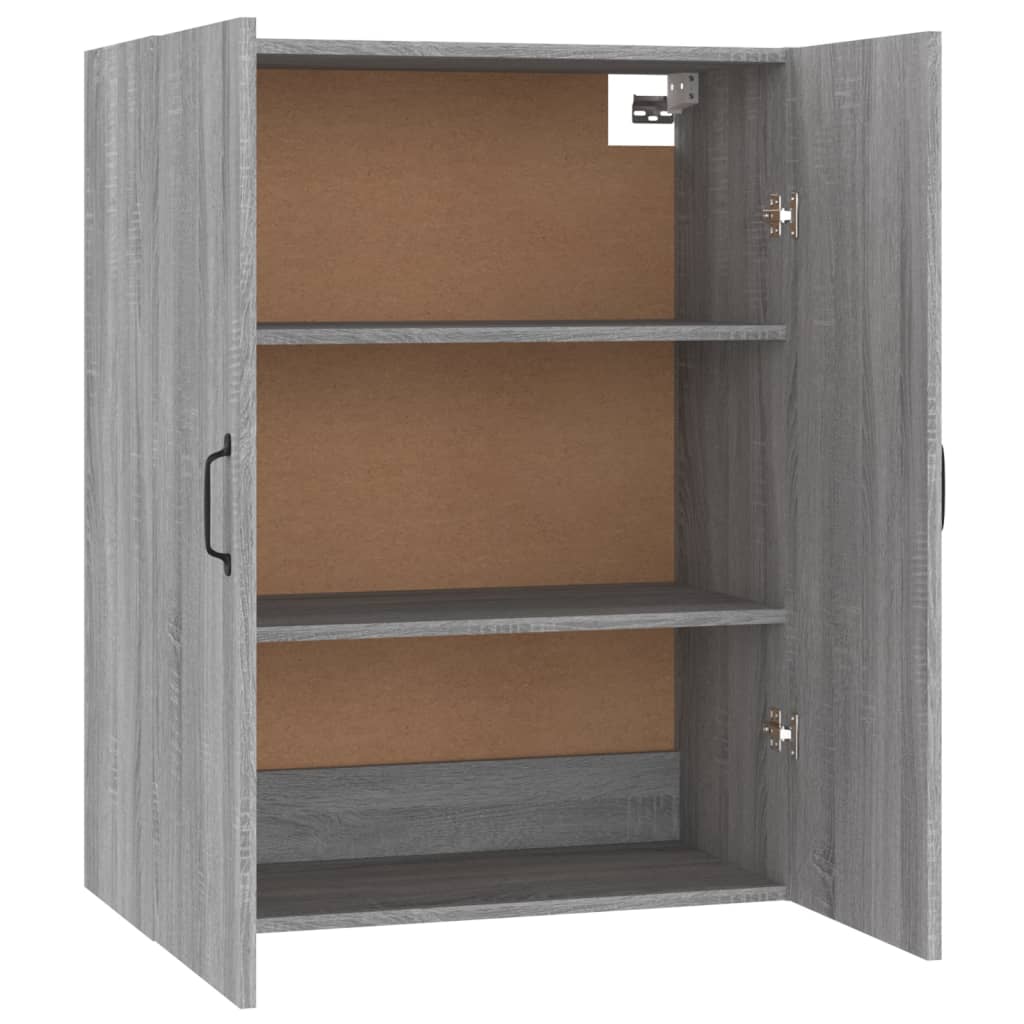 vidaXL Hanging Cabinet Grey Sonoma 69,5x34x90 cm Engineered Wood