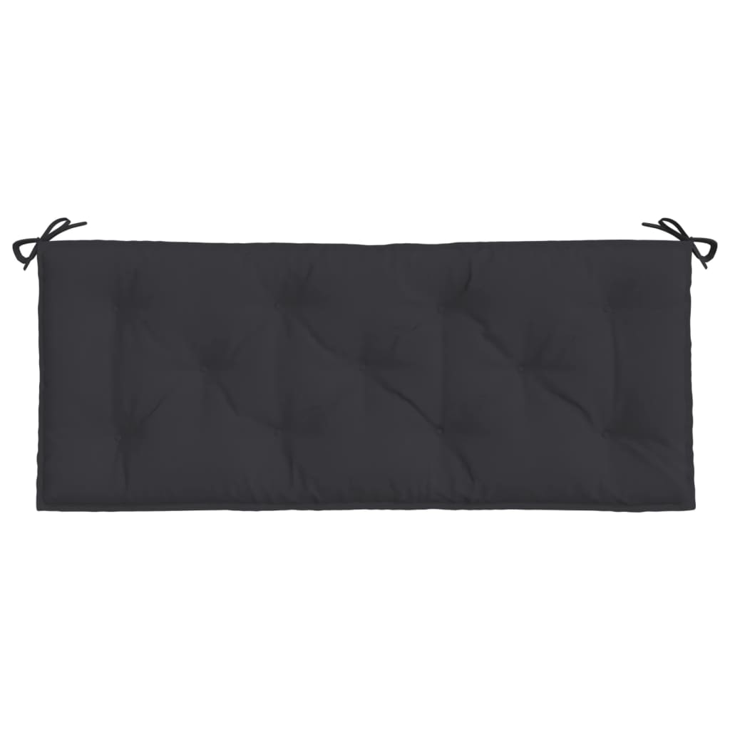vidaXL Garden Bench Cushion Black 120x50x7 cm Oxford Fabric