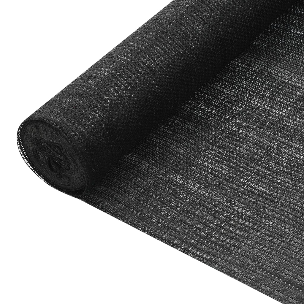 vidaXL Privacy Net Black 1.8x50 m HDPE 75 g/m²