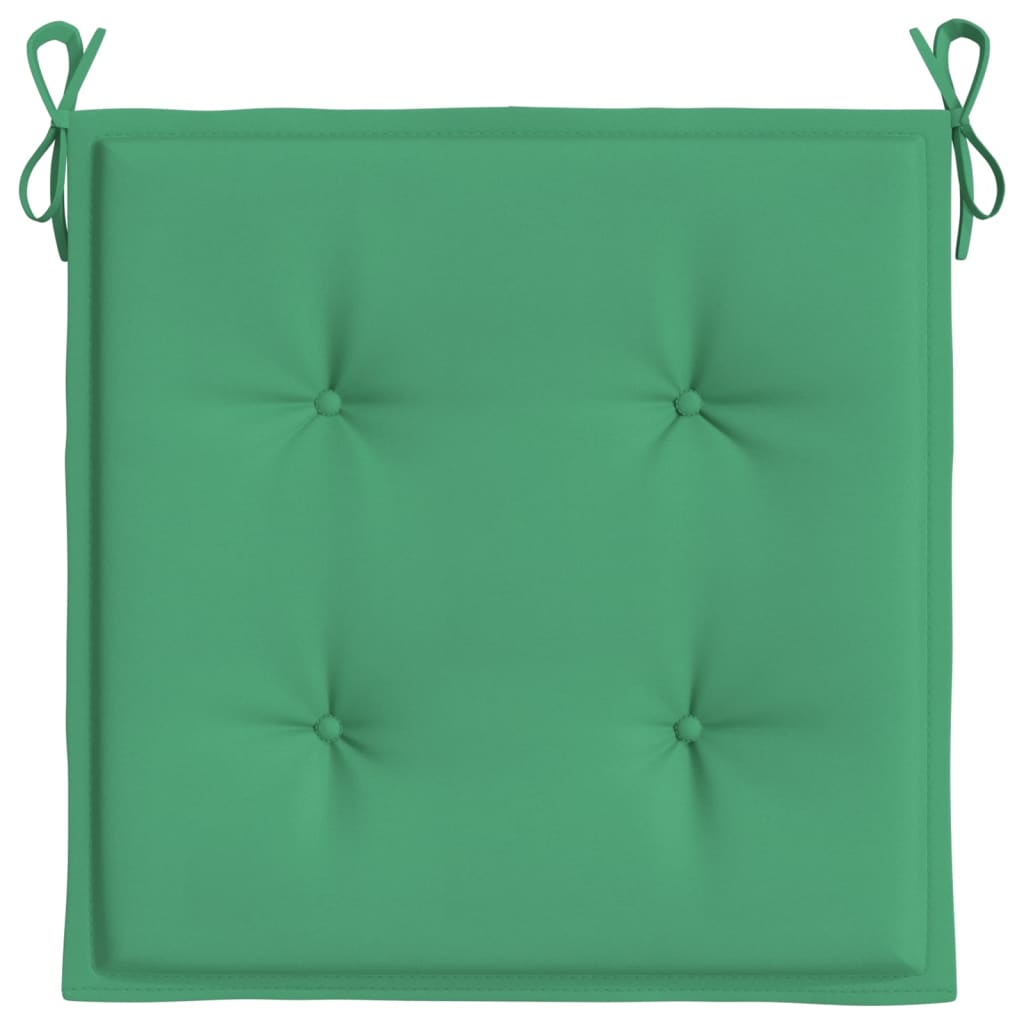 vidaXL Garden Chair Cushions 4 pcs Green 50x50x3 cm Oxford Fabric
