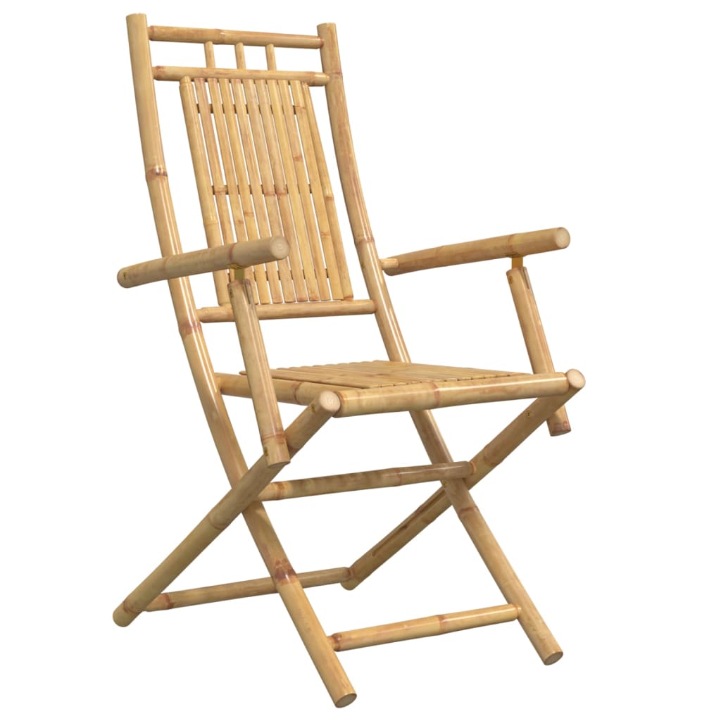 vidaXL Folding Garden Chairs 6 pcs 53x66x99 cm Bamboo