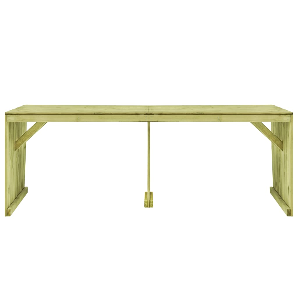 vidaXL Garden Table 220x101.5x80 cm Impregnated Pinewood