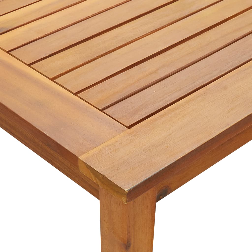 vidaXL Garden Table 140x80x74 cm Solid Acacia Wood