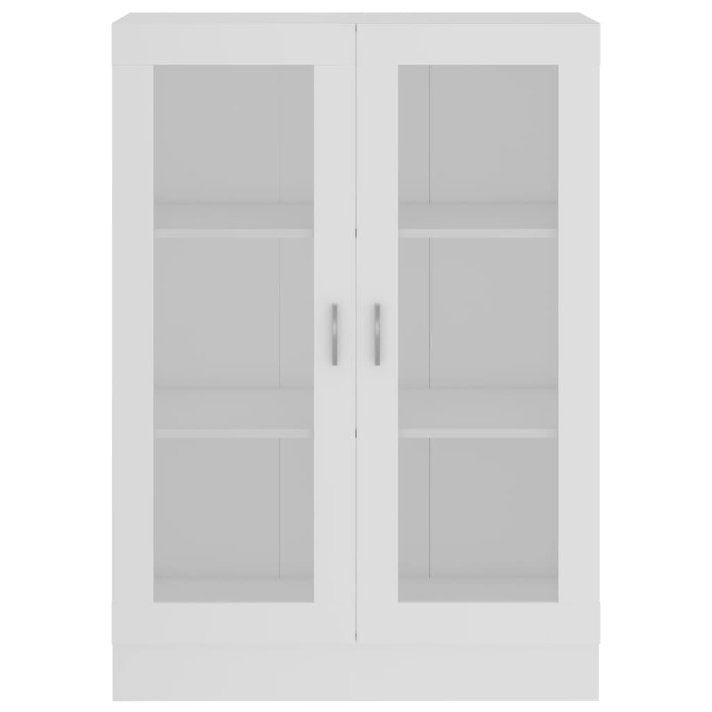 vidaXL Vitrine Cabinet White 82.5x30.5x115 cm Engineered Wood