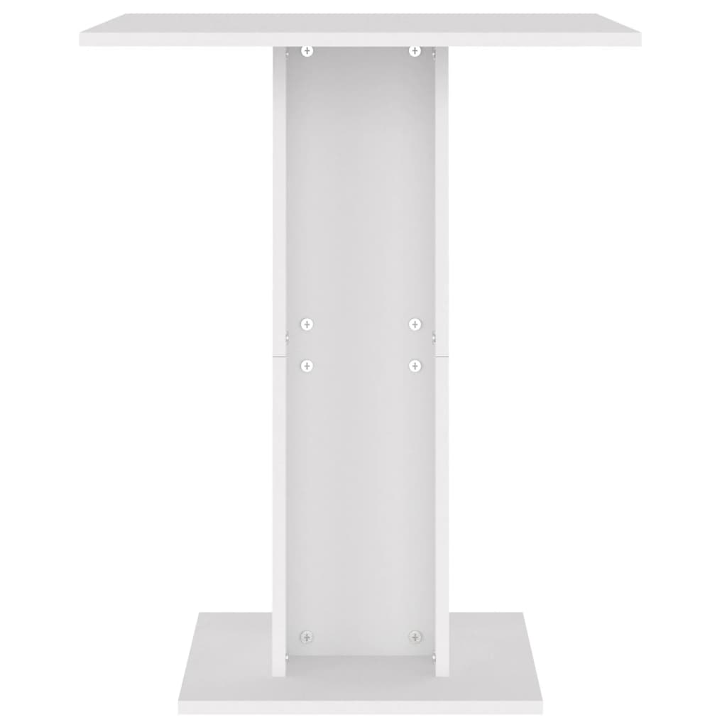 vidaXL Bistro Table White 60x60x75 cm Engineered Wood