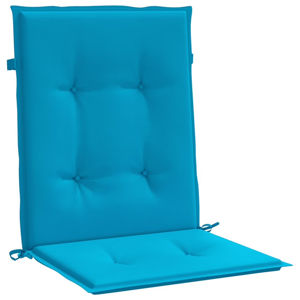 vidaXL Garden Lowback Chair Cushions 6 pcs Blue 100x50x3 cm Oxford Fabric