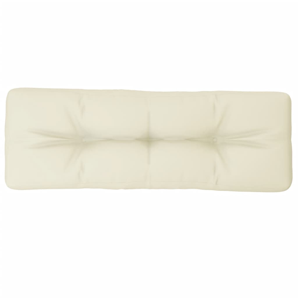 vidaXL Pallet Cushion Cream 120x40x12 cm Fabric
