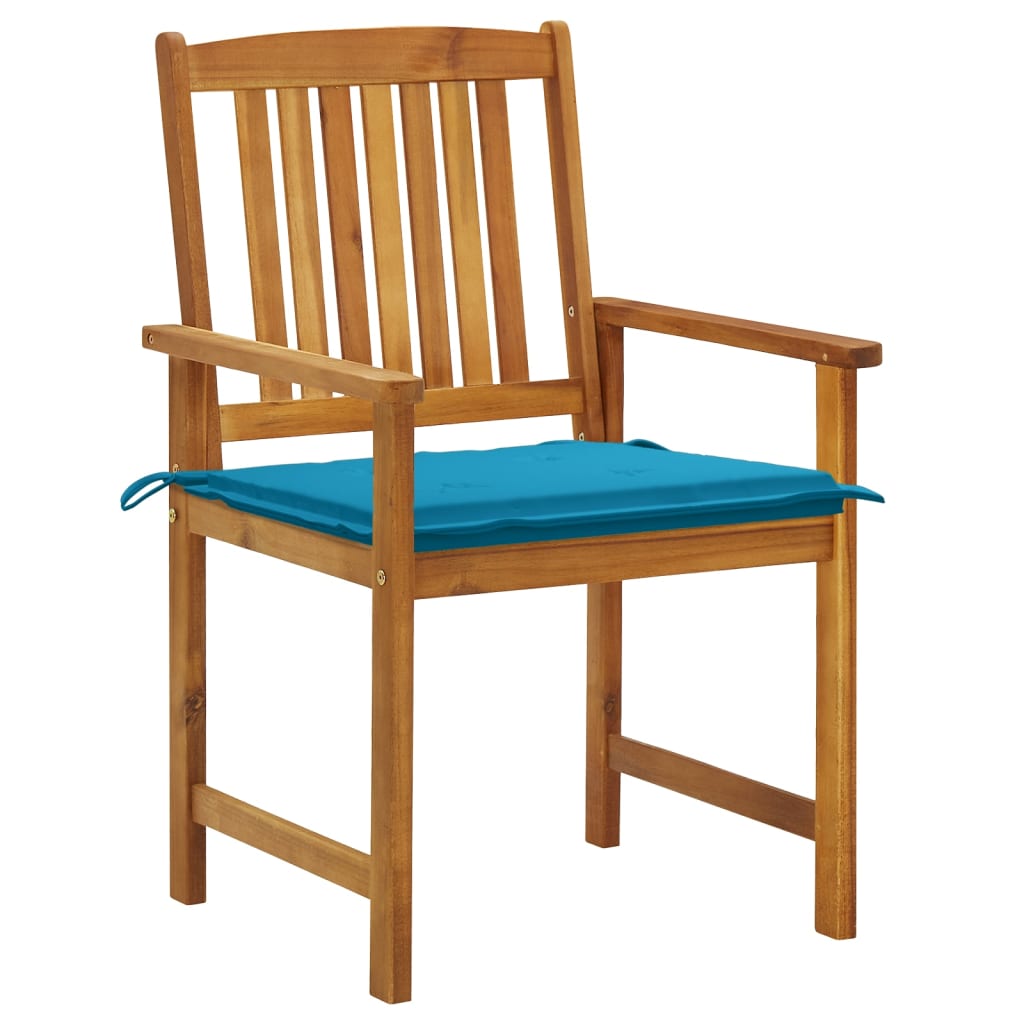 vidaXL Garden Chairs with Cushions 6 pcs Solid Acacia Wood
