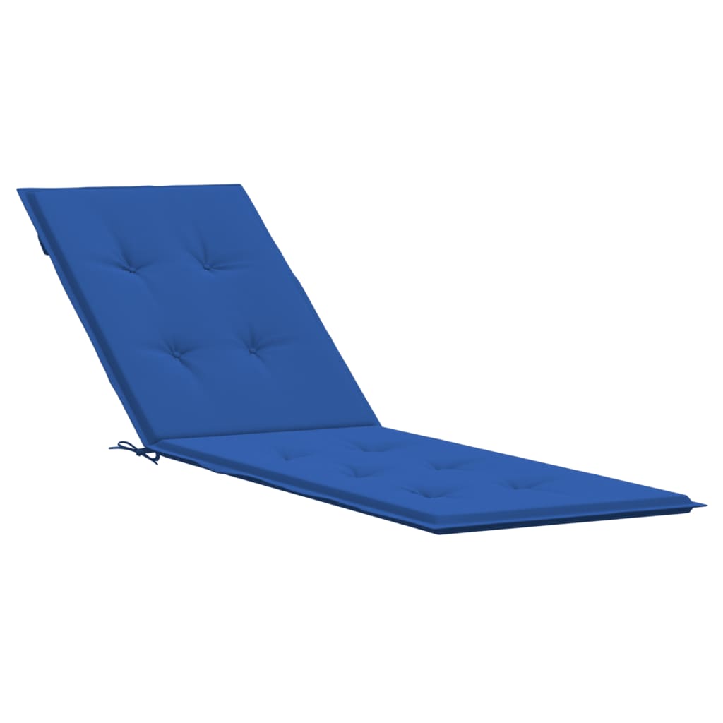 vidaXL Deck Chair Cushion Royal Blue (75+105)x50x4 cm