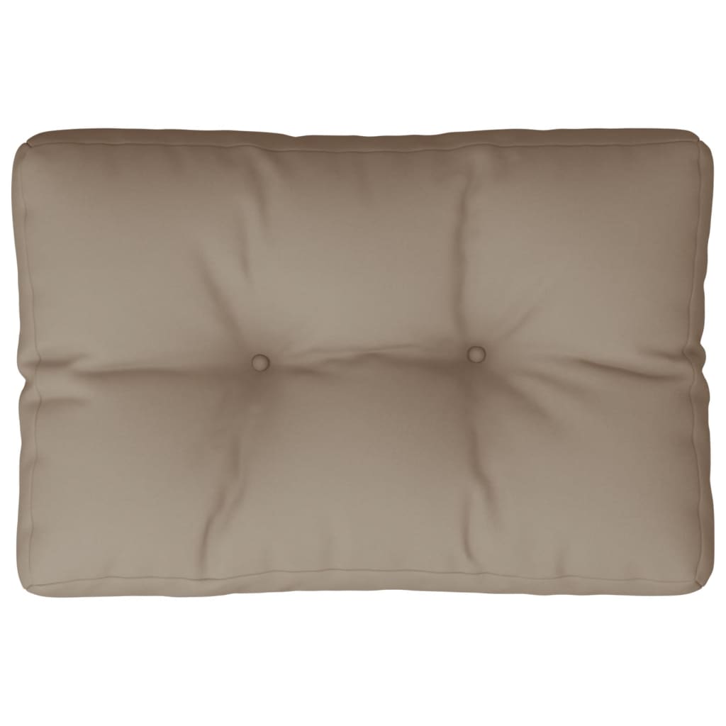 vidaXL Pallet Cushion Taupe 60x40x12 cm Fabric