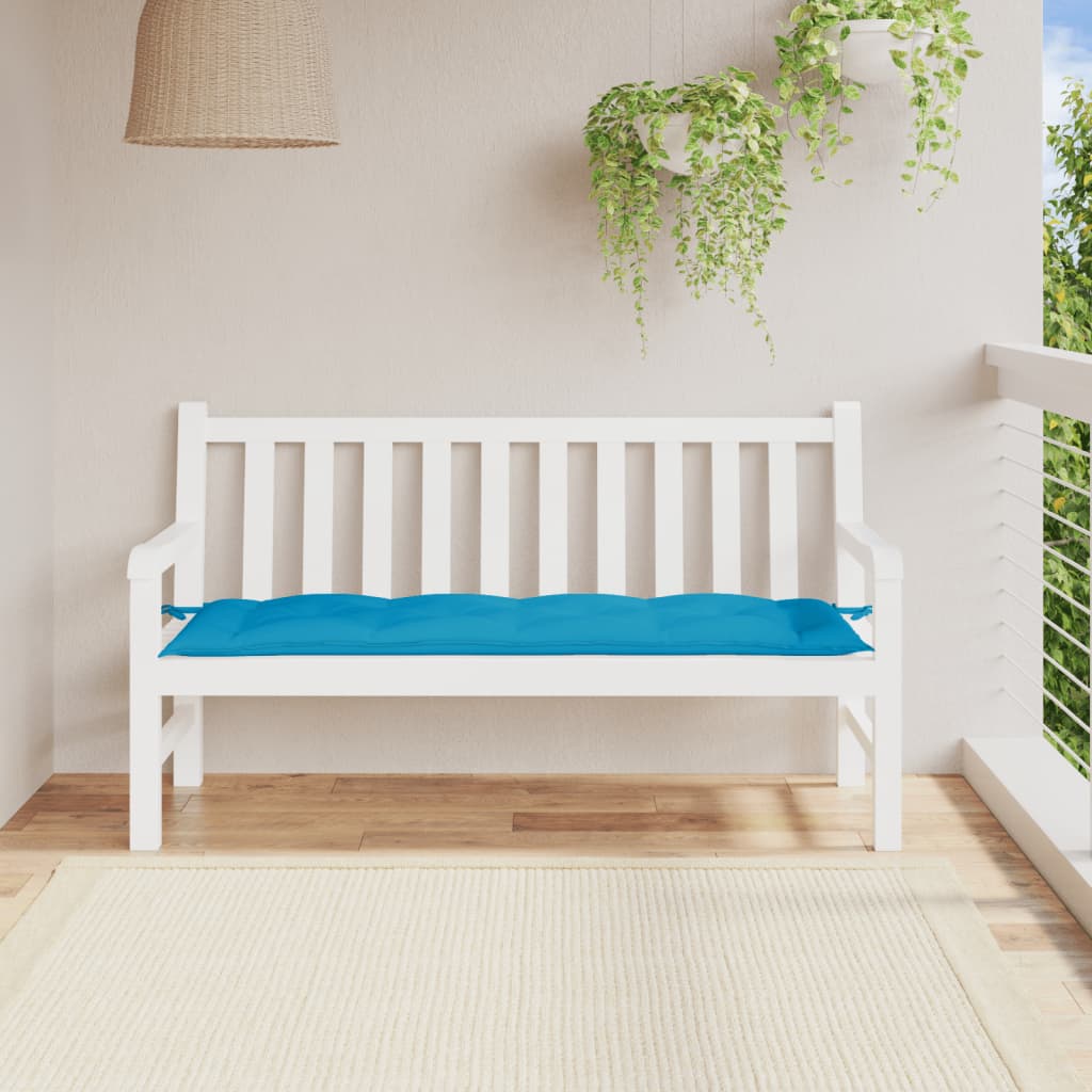 vidaXL Garden Bench Cushion Light Blue 150x50x7 cm Oxford Fabric