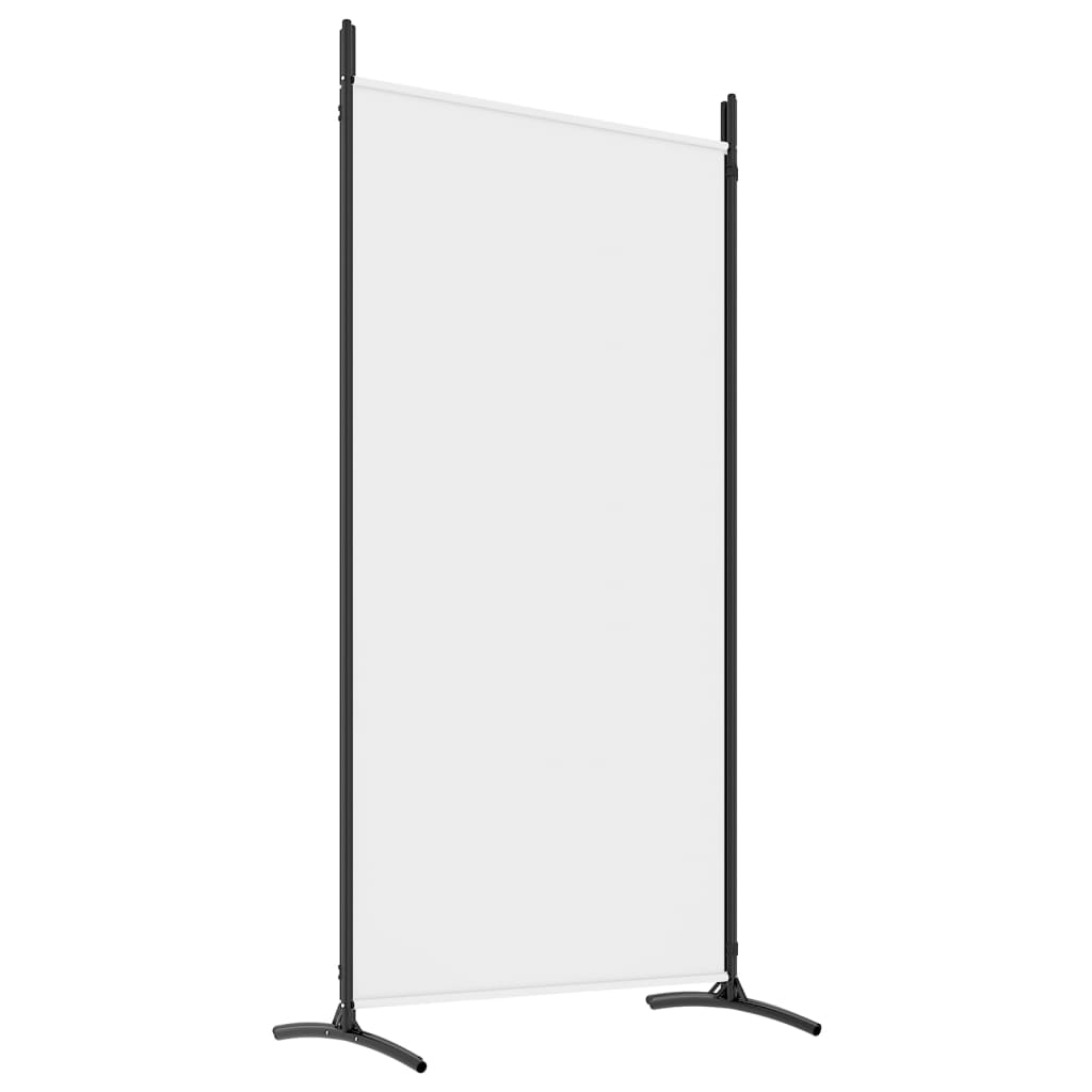vidaXL 4-Panel Room Divider White 346x180 cm Fabric