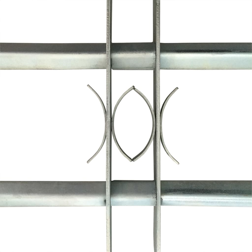 Adjustable Security Grille for Windows with 2 Crossbars 500-650 mm