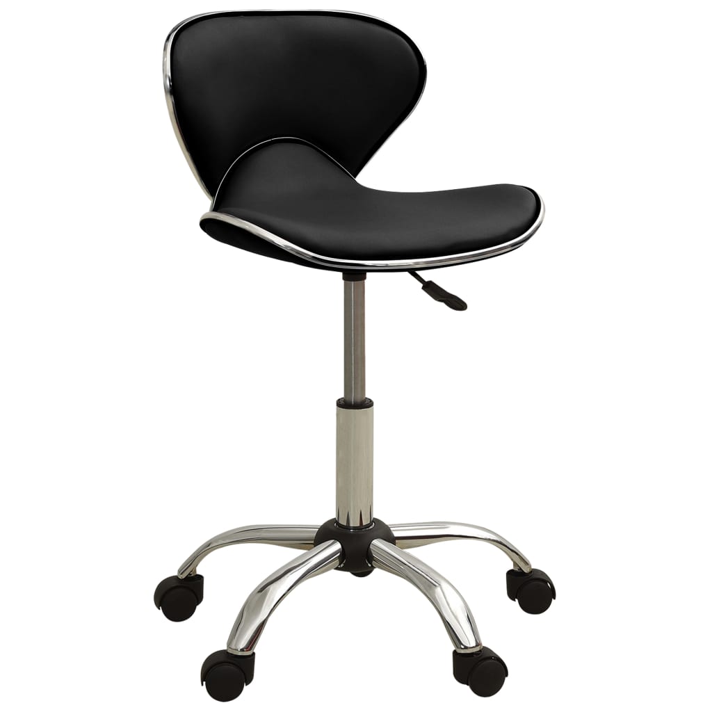 vidaXL Office Chair Black Faux Leather
