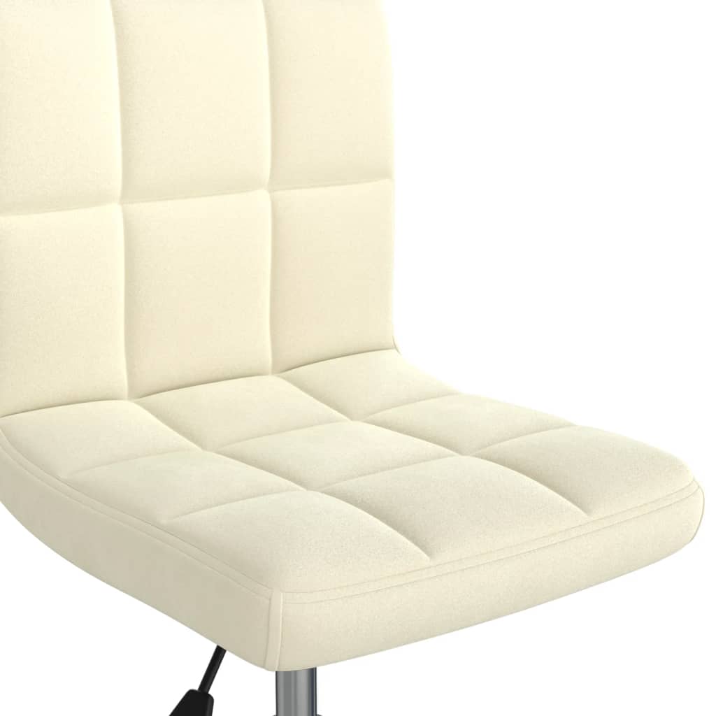 vidaXL Swivel Dining Chair Cream Velvet
