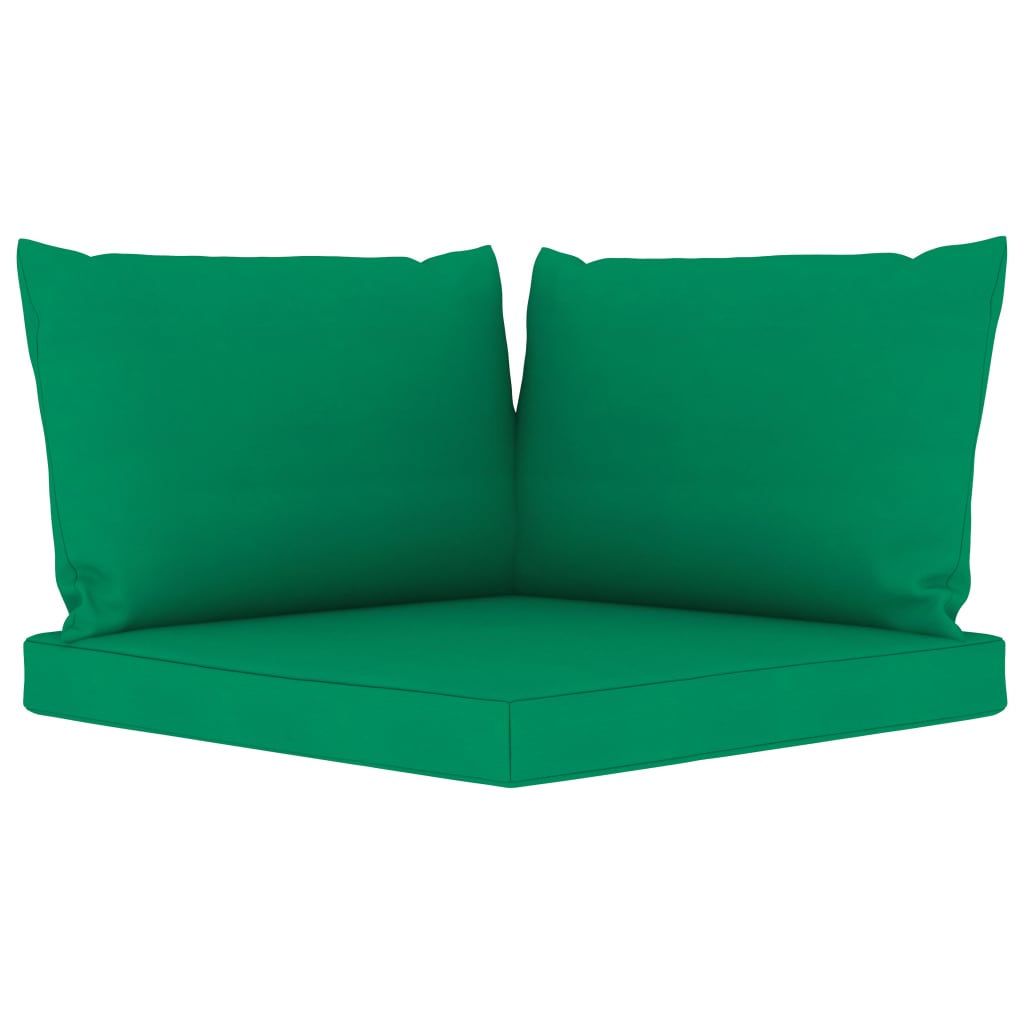 vidaXL 9 Piece Garden Lounge Set with Cushions Green