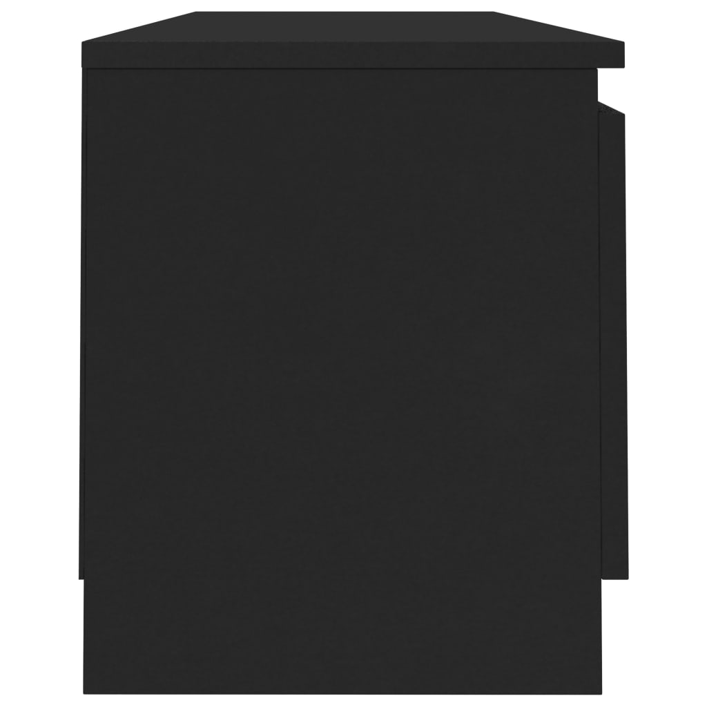 vidaXL TV Cabinet Black 120x30x35.5 cm Engineered Wood