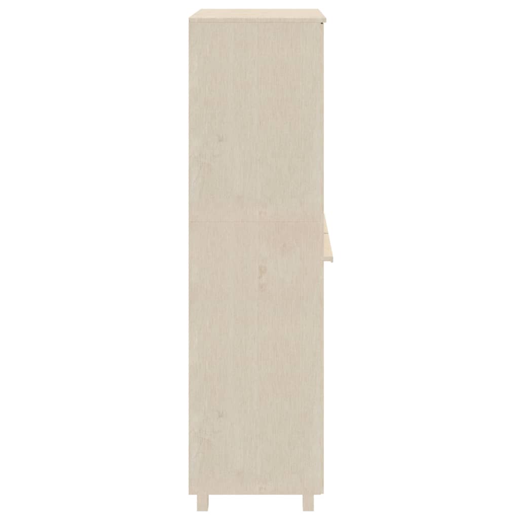 vidaXL Wardrobe HAMAR Honey Brown 89x50x180 cm Solid Wood Pine