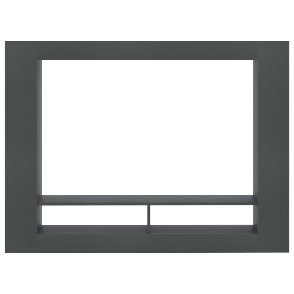 vidaXL TV Cabinet Grey 152x22x113 cm Engineered Wood