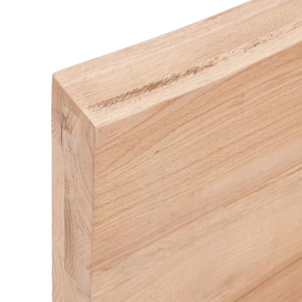 vidaXL Table Top Light Brown 80x50x(2-6) cm Treated Solid Wood Live Edge