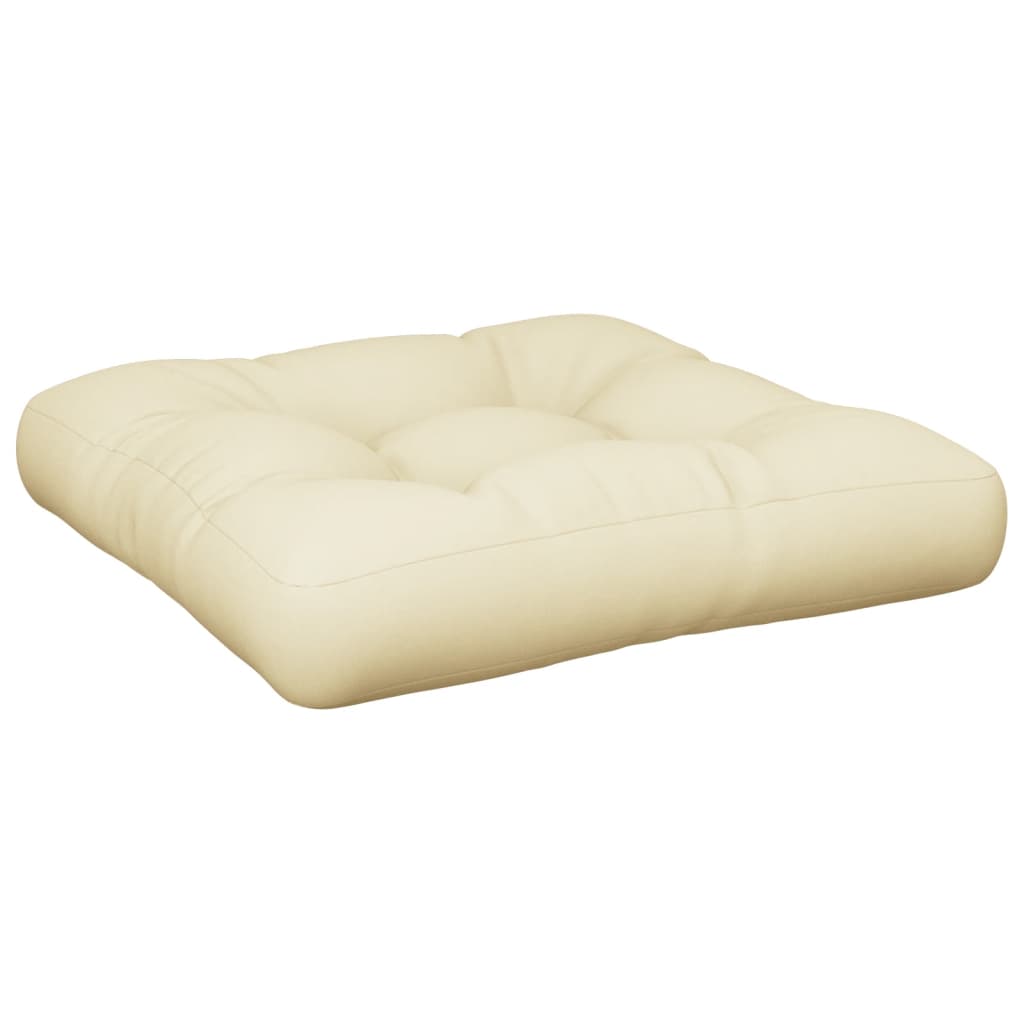 vidaXL Pallet Cushion Cream 60x61.5x10 cm Fabric