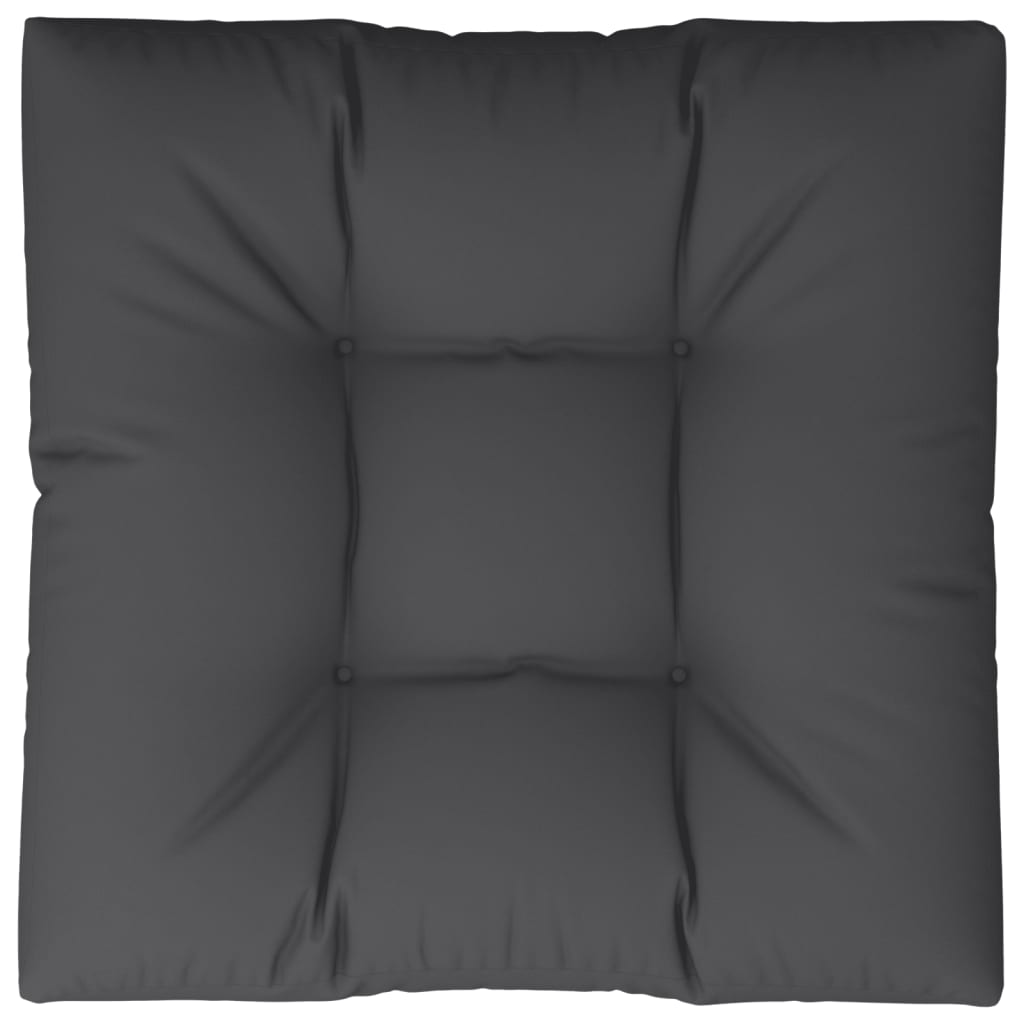 vidaXL Pallet Cushion Black 80x80x12 cm Fabric