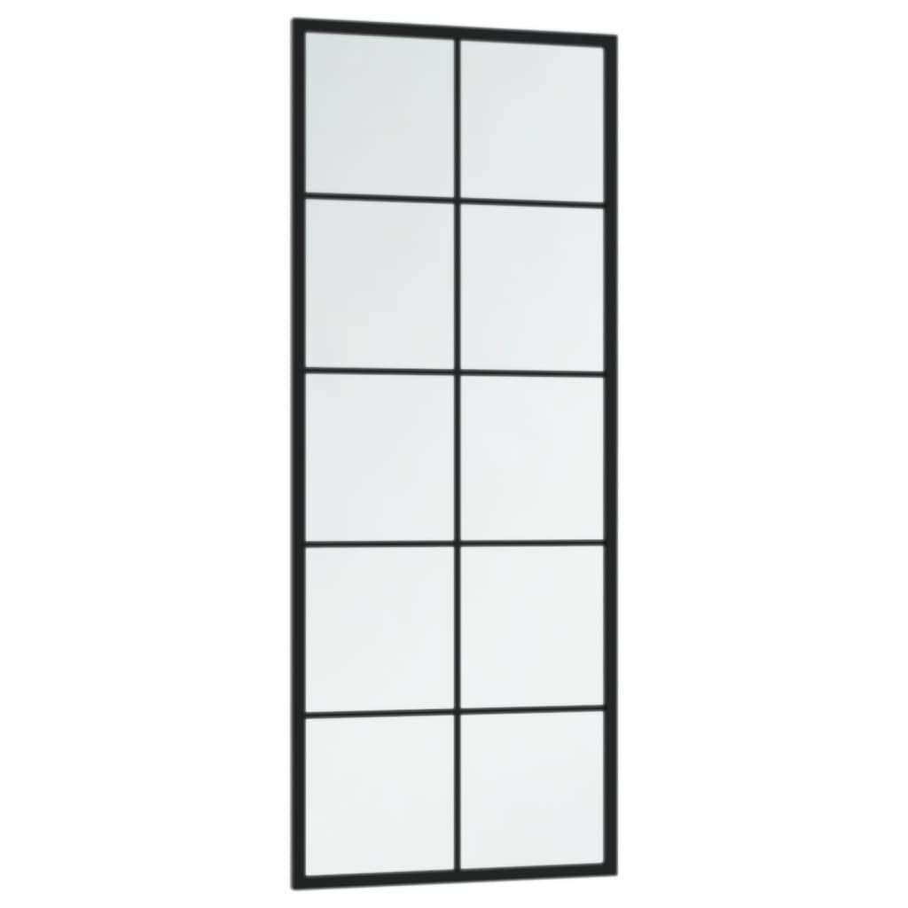 vidaXL Wall Mirror Black 100x40 cm Metal