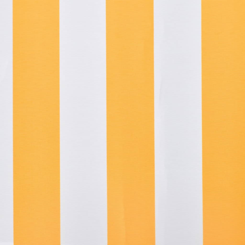 vidaXL Awning Top Sunshade Canvas Orange & White 500x300 cm