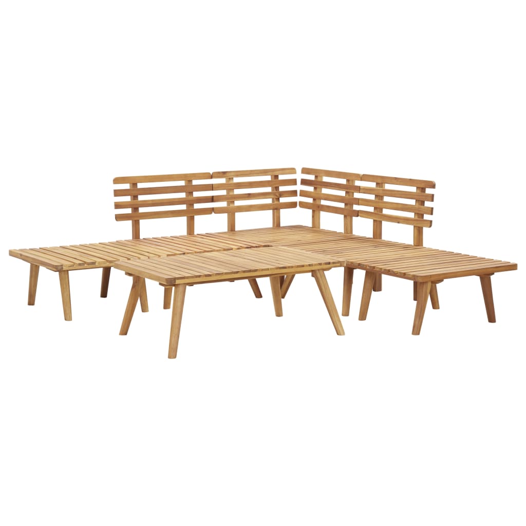 vidaXL 6 Piece Garden Lounge Set Solid Wood Acacia