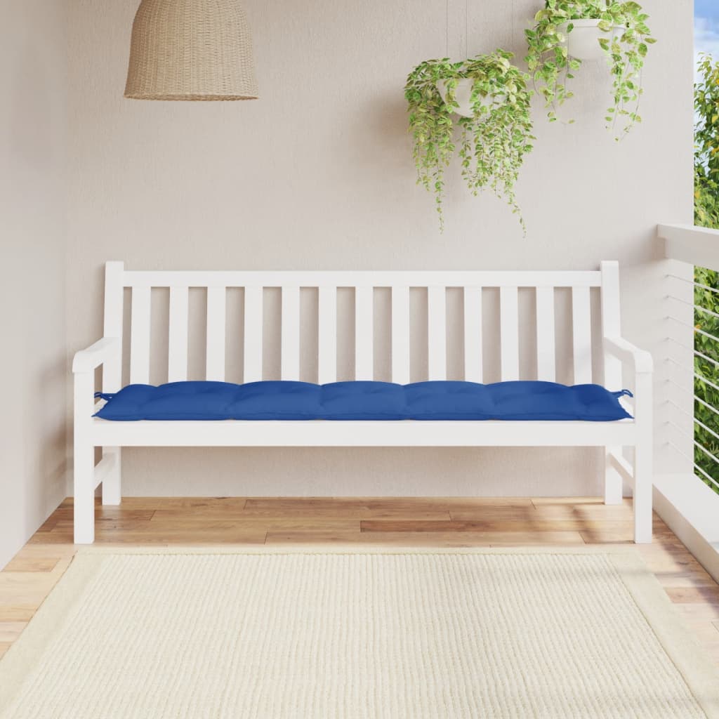 vidaXL Garden Bench Cushion Blue 180x50x7 cm Oxford Fabric