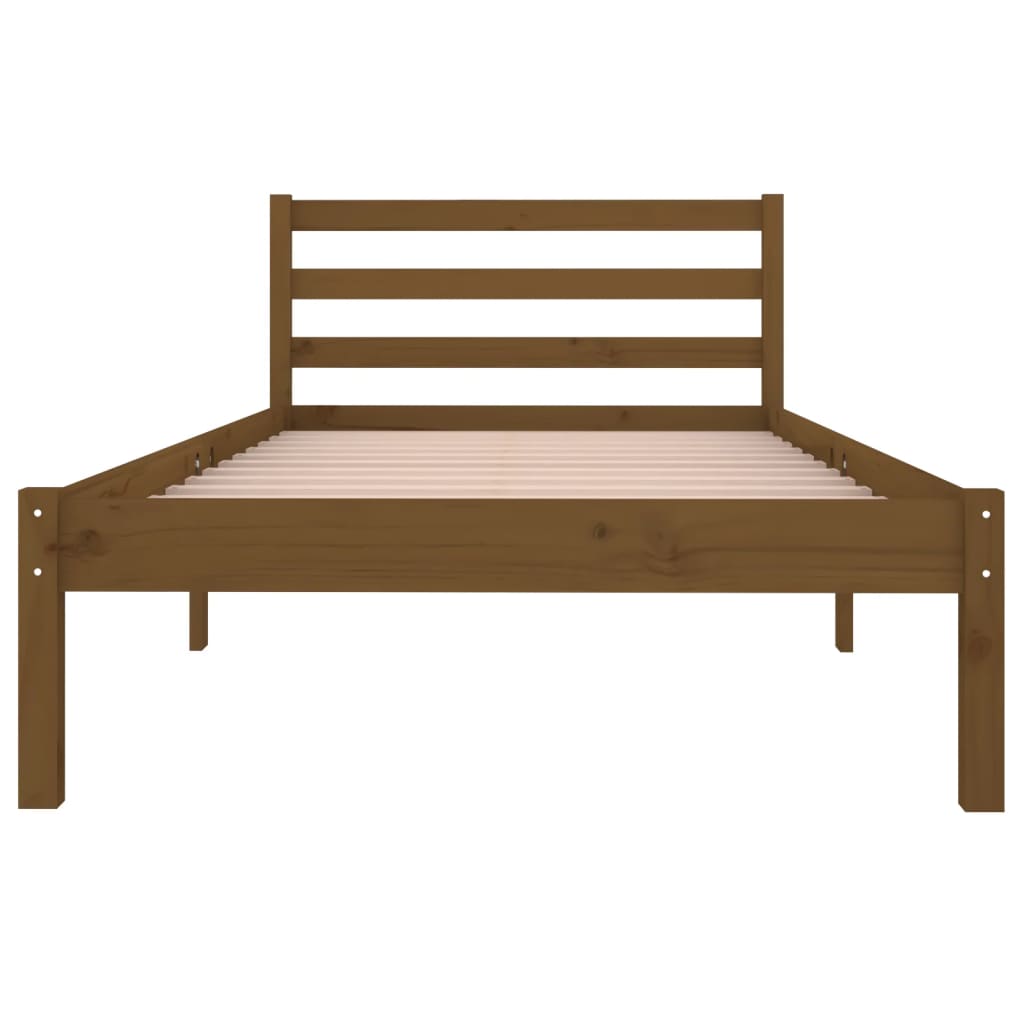 vidaXL Day Bed Solid Wood Pine 90x200 cm Honey Brown