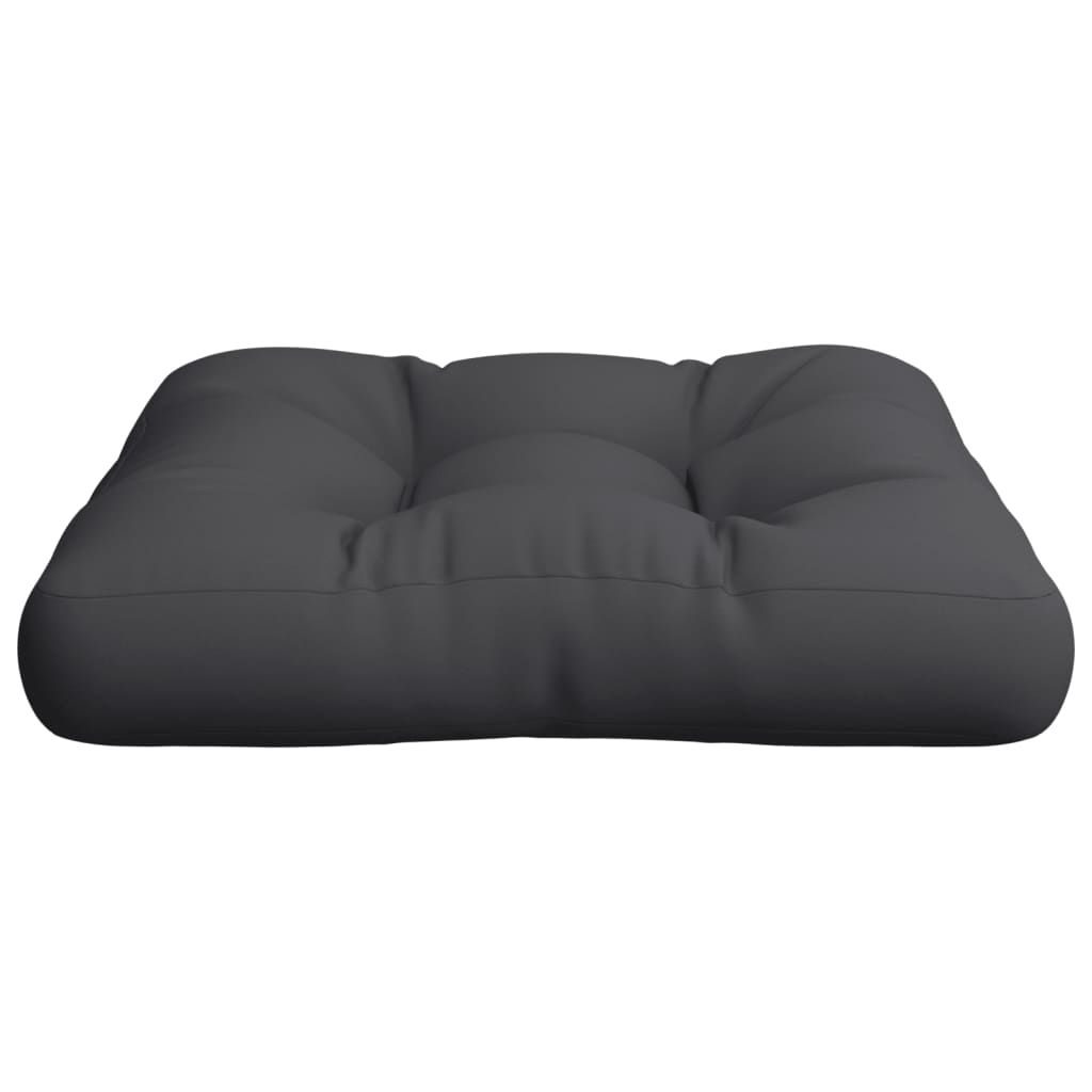 vidaXL Pallet Cushion Black 60x61.5x10 cm Fabric